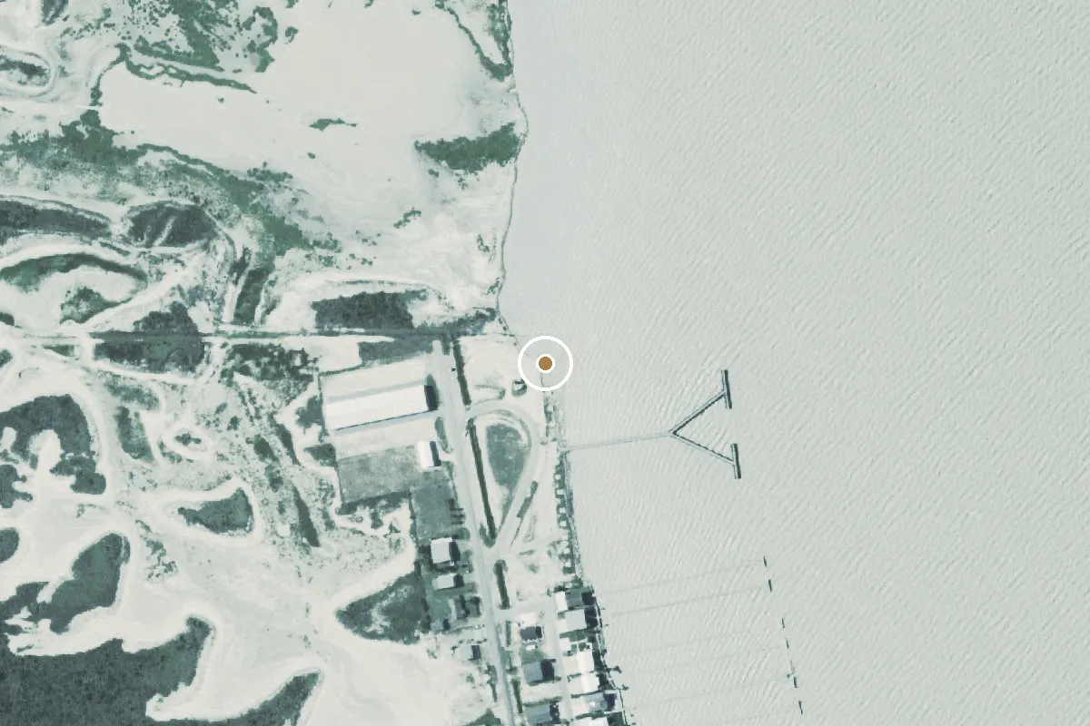 Aerial view of Lower Laguna Madre Boat Ramp