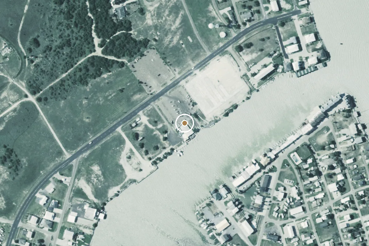 Aerial view of Lower Laguna Madre Boat Ramp