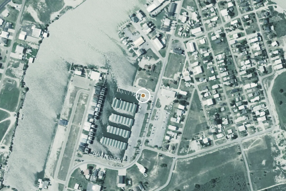 Aerial view of Lower Laguna Madre Boat Ramp
