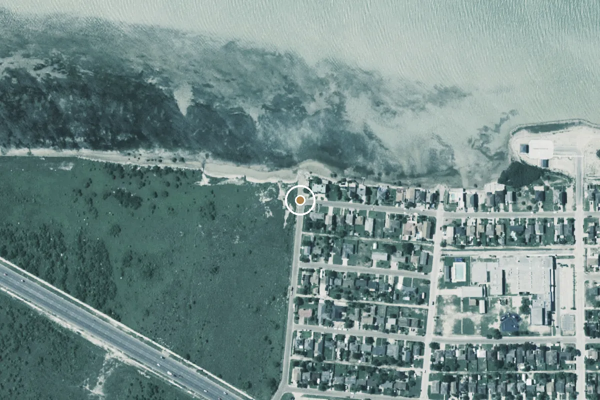 Aerial view of Lower Laguna Madre Boat Ramp