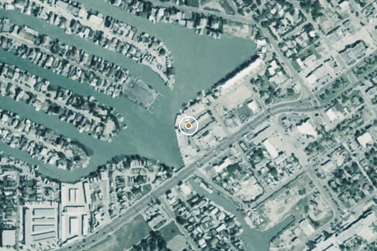 Aerial view of Lower Laguna Madre Boat Ramp