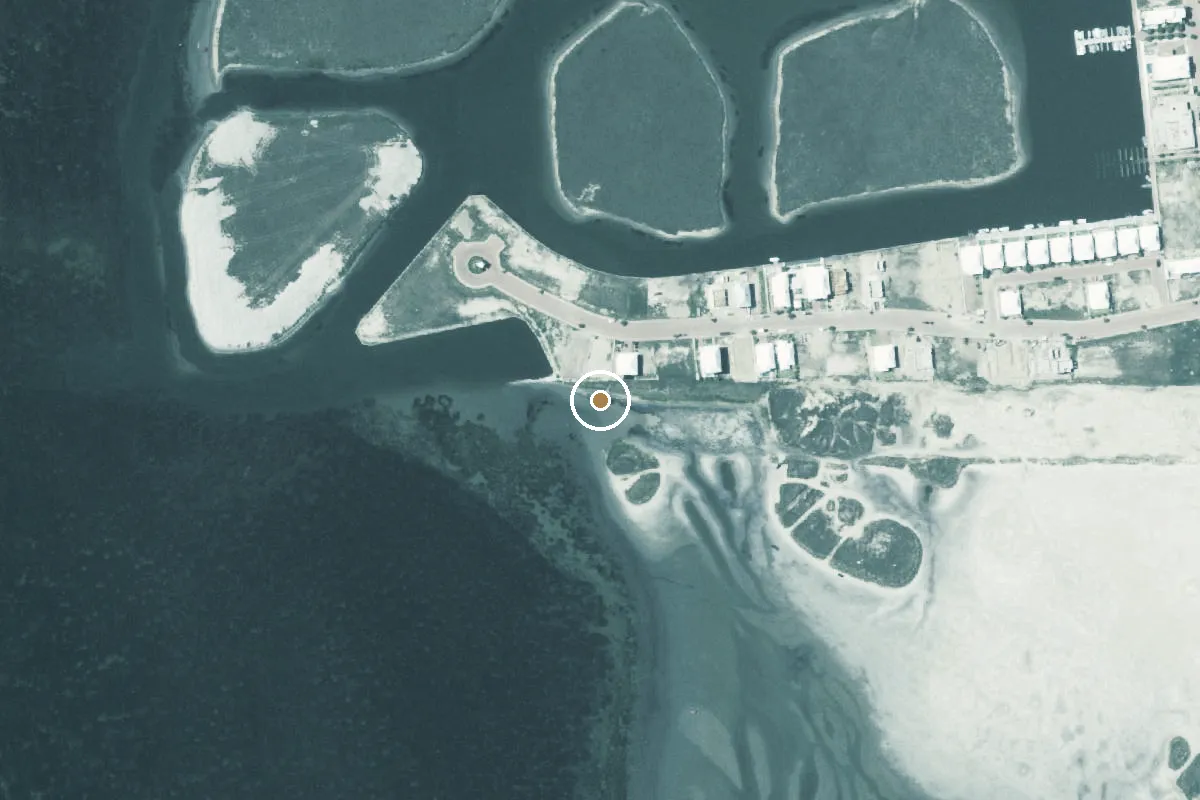 Aerial view of Lower Laguna Madre Boat Ramp