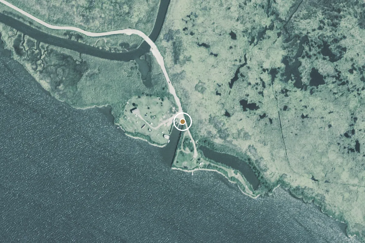 Aerial view of Lower Neches Wildlife Area Old River Unit Boat Ramp