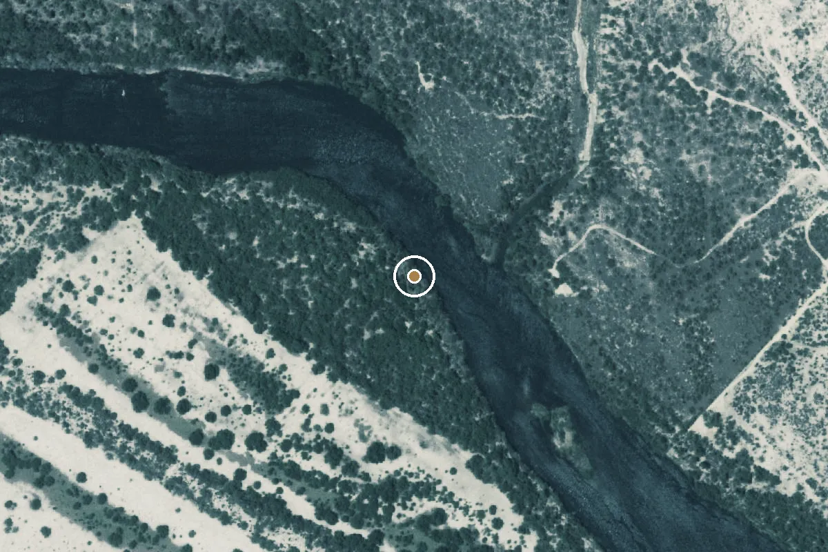 Aerial view of Lower Rio Grande Valley National Wildlife Refuge Boat Ramp