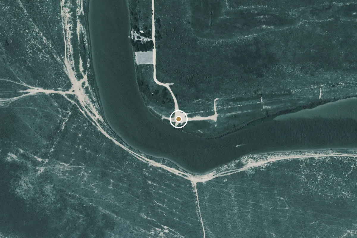 Aerial view of Lower Rio Grande Valley National Wildlife Refuge Boat Ramp