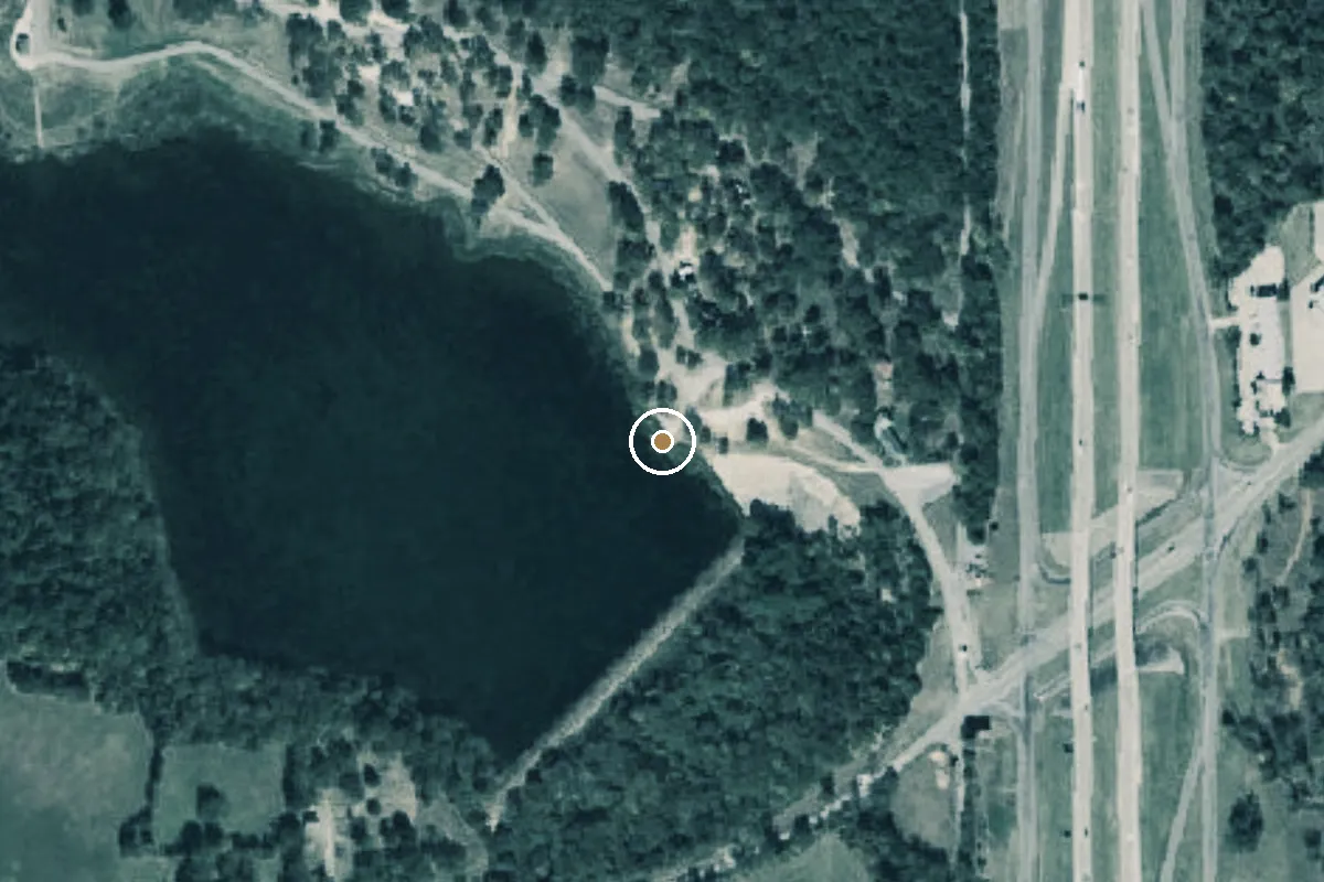 Aerial view of Loy Park Boat Ramp