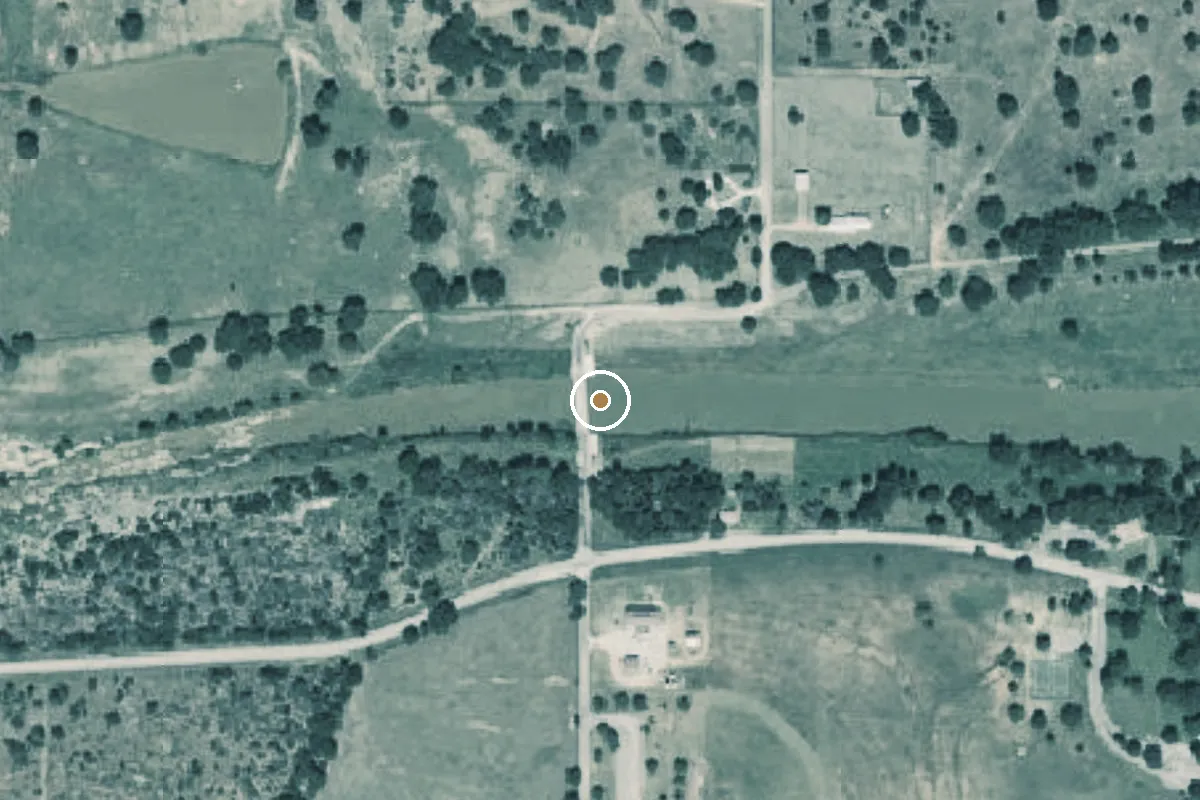 Aerial view of Lyndon Baines Johnson State Historical Park Boat Ramp