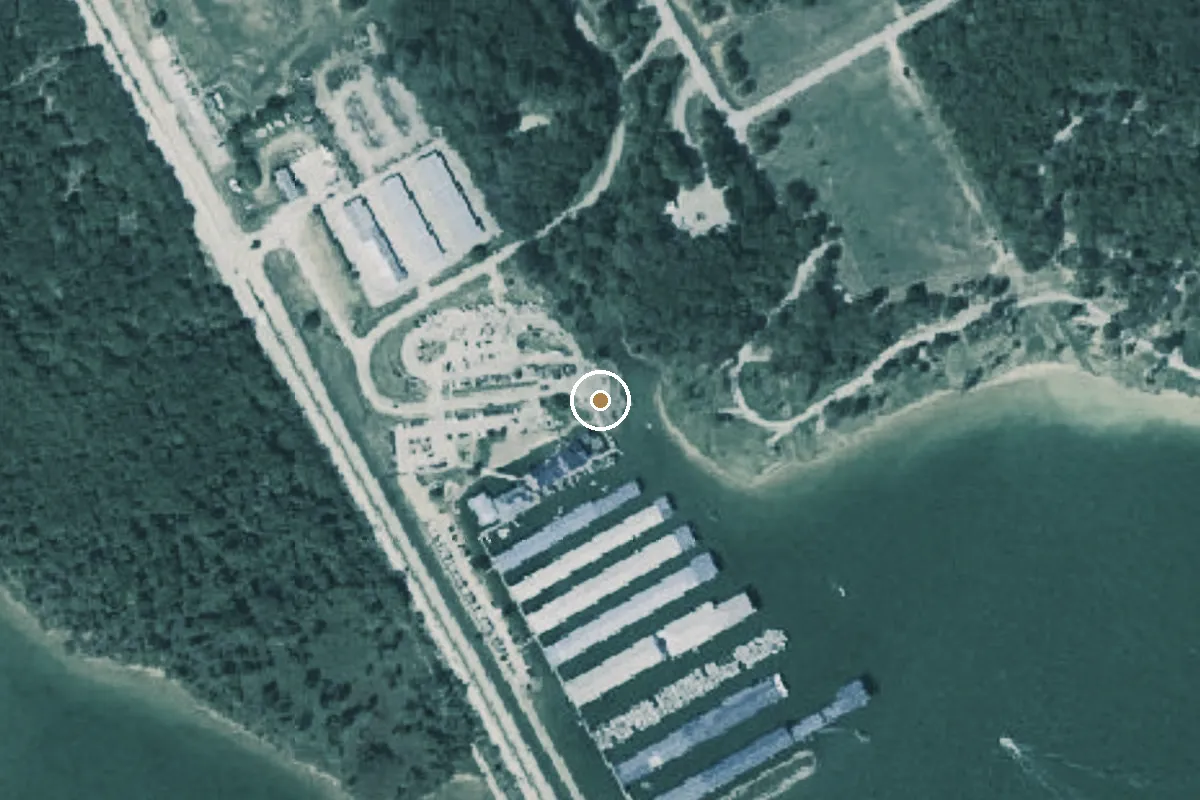 Aerial view of Lynn Creek Marina Slipway