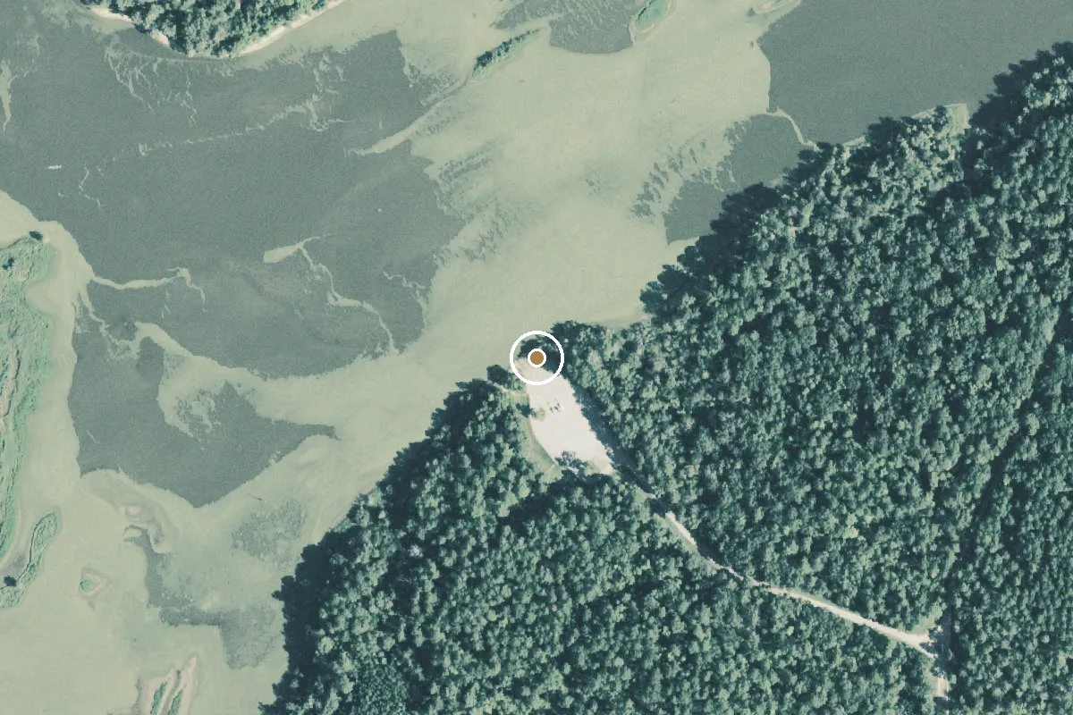 Aerial view of Marion's Ferry Boat Ramp