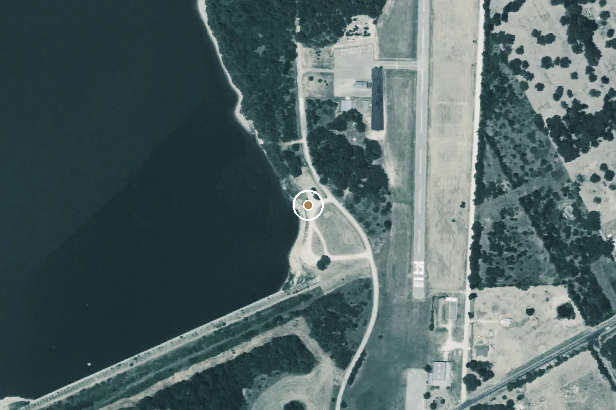 Aerial view of Marlin City Lake Boat Ramp