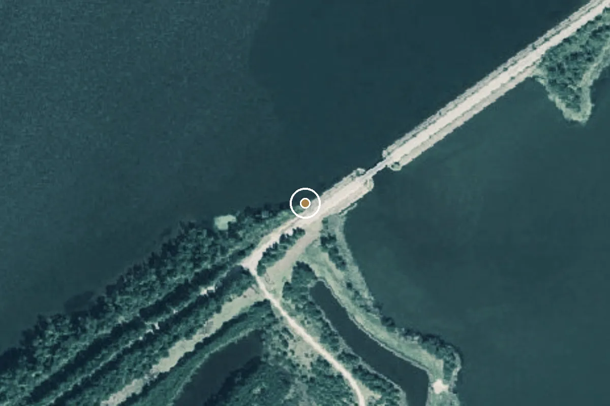 Aerial view of Martin Creek Lake Boat Ramp