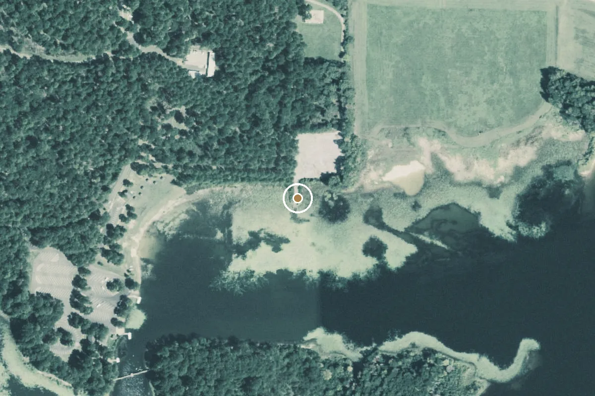 Aerial view of Martin Creek Lake State Park Boat Ramp