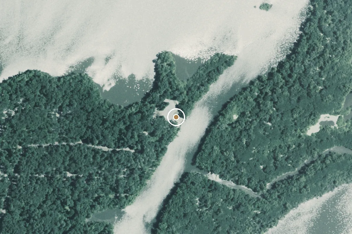 Aerial view of Mauldin Lake Park Boat Ramp