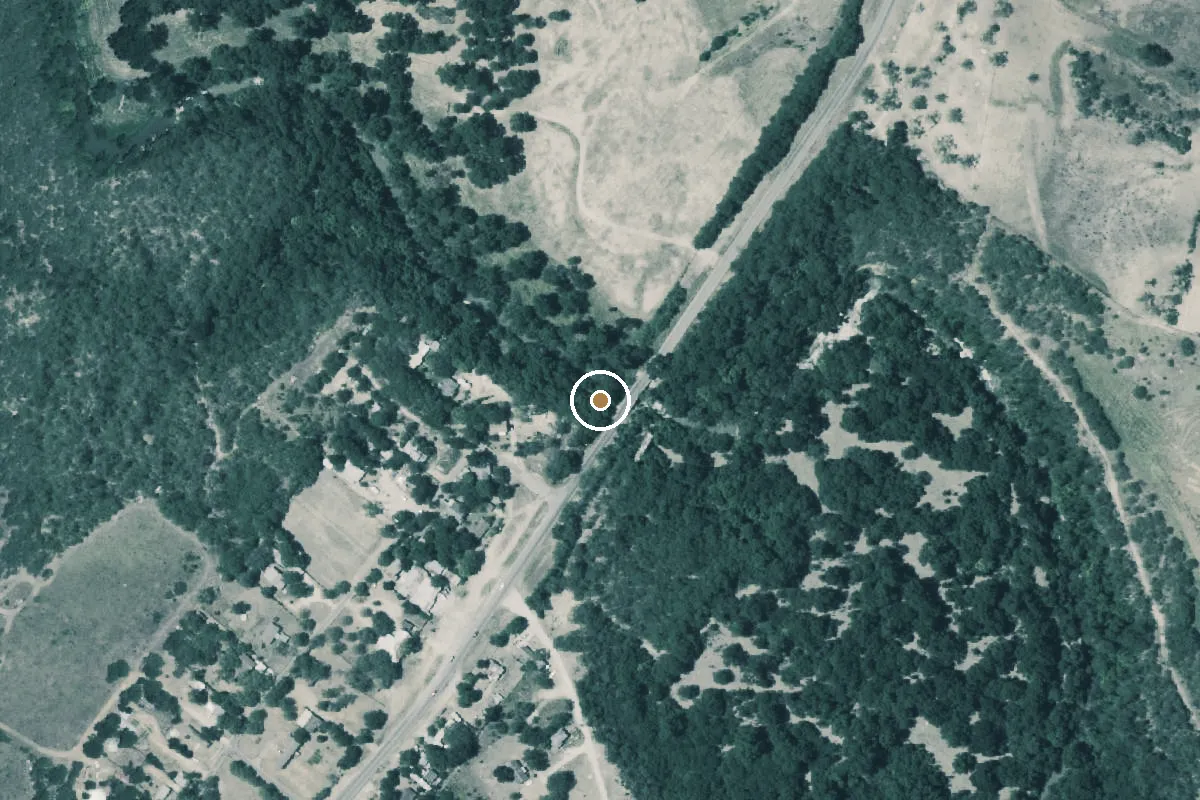 Aerial view of Medina River Boat Ramp