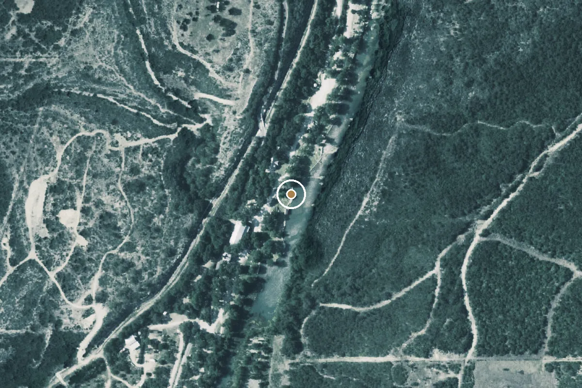 Aerial view of Medina River Boat Ramp