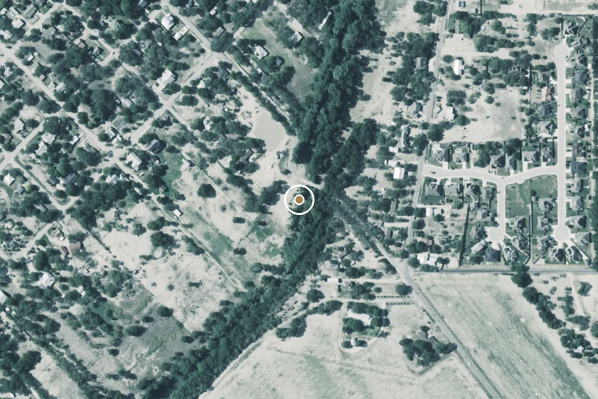 Aerial view of Medina River Boat Ramp
