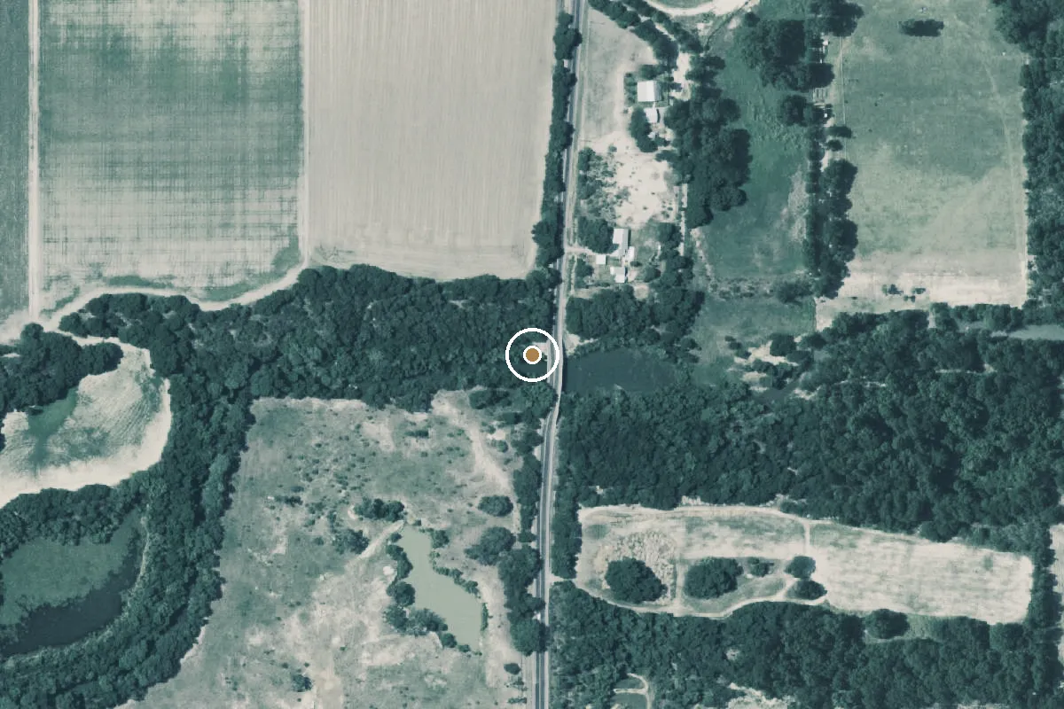 Aerial view of Medina River Boat Ramp