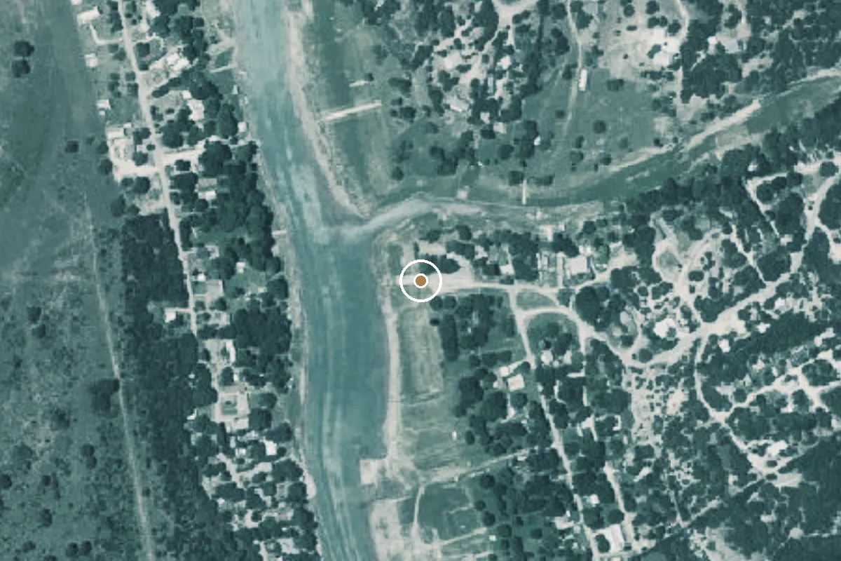 Aerial view of Medina River Boat Ramp