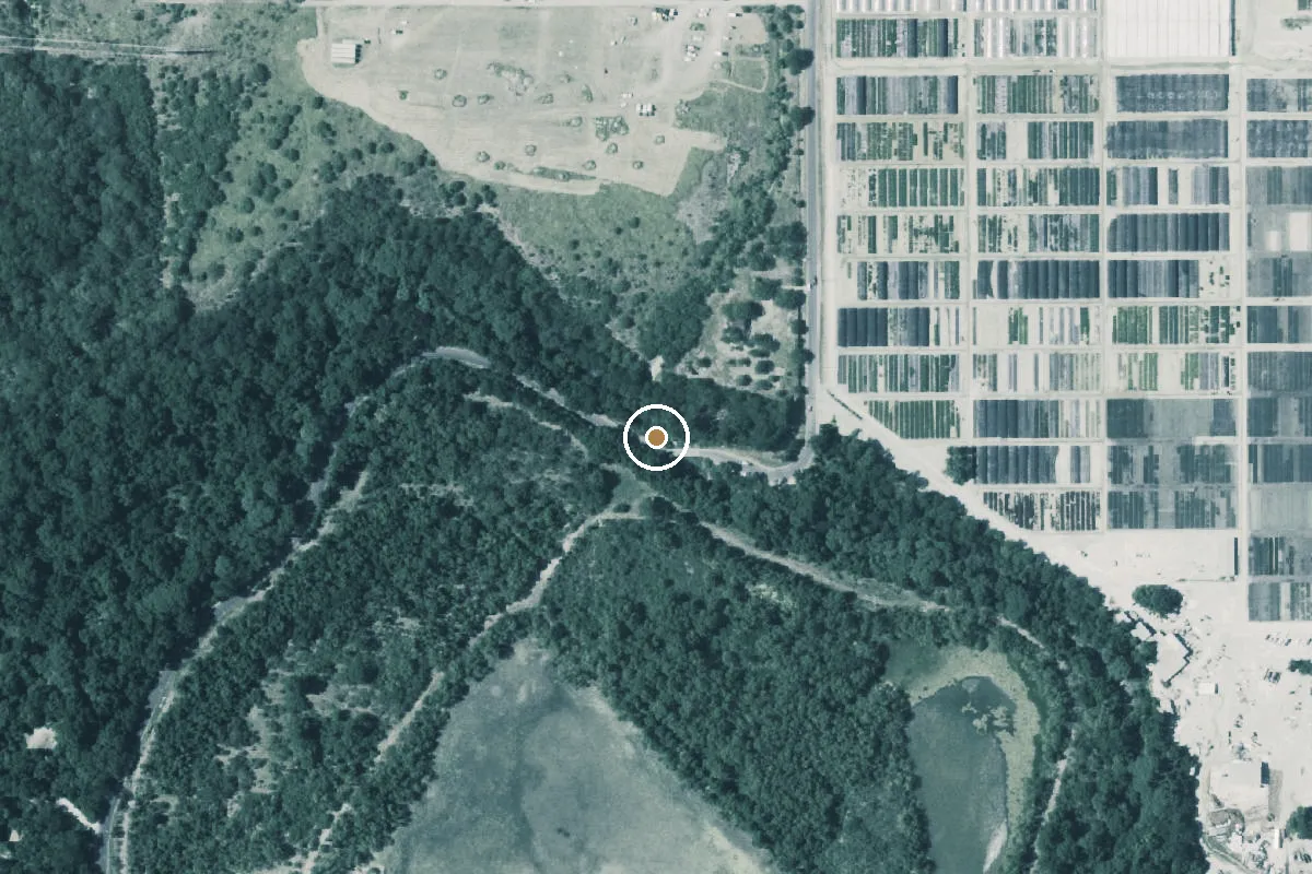 Aerial view of Medina River Boat Ramp
