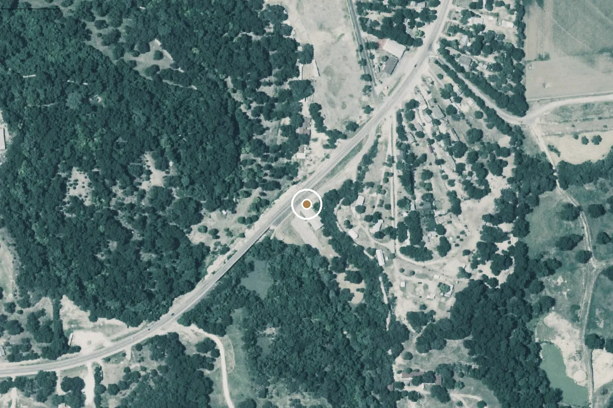 Aerial view of Medina River Boat Ramp