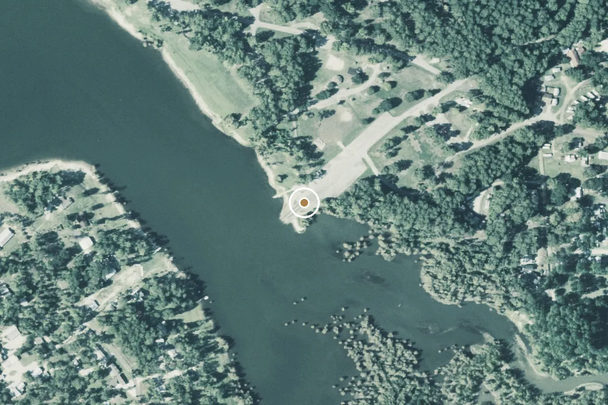 Aerial view of Mill Creek Park Boat Ramp