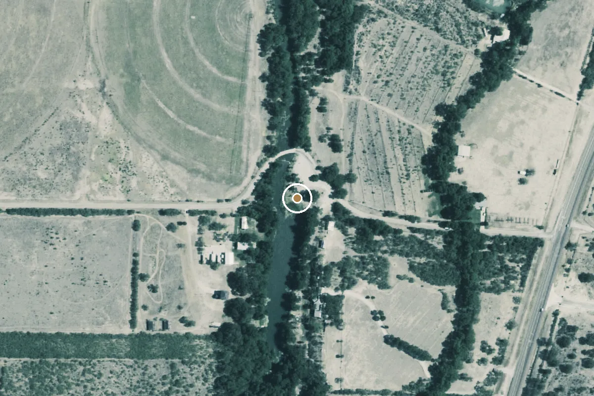 Aerial view of Mineral Wells Park Boat Ramp