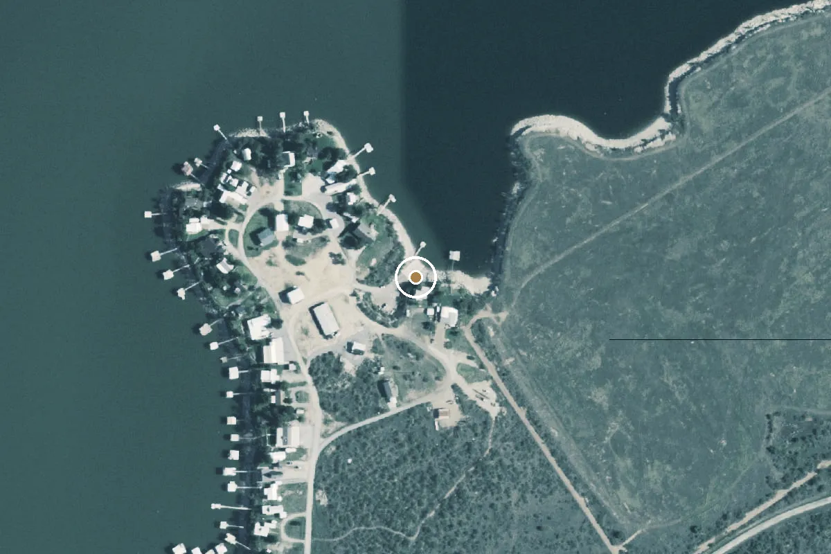 Aerial view of Moonshine Boat Ramp