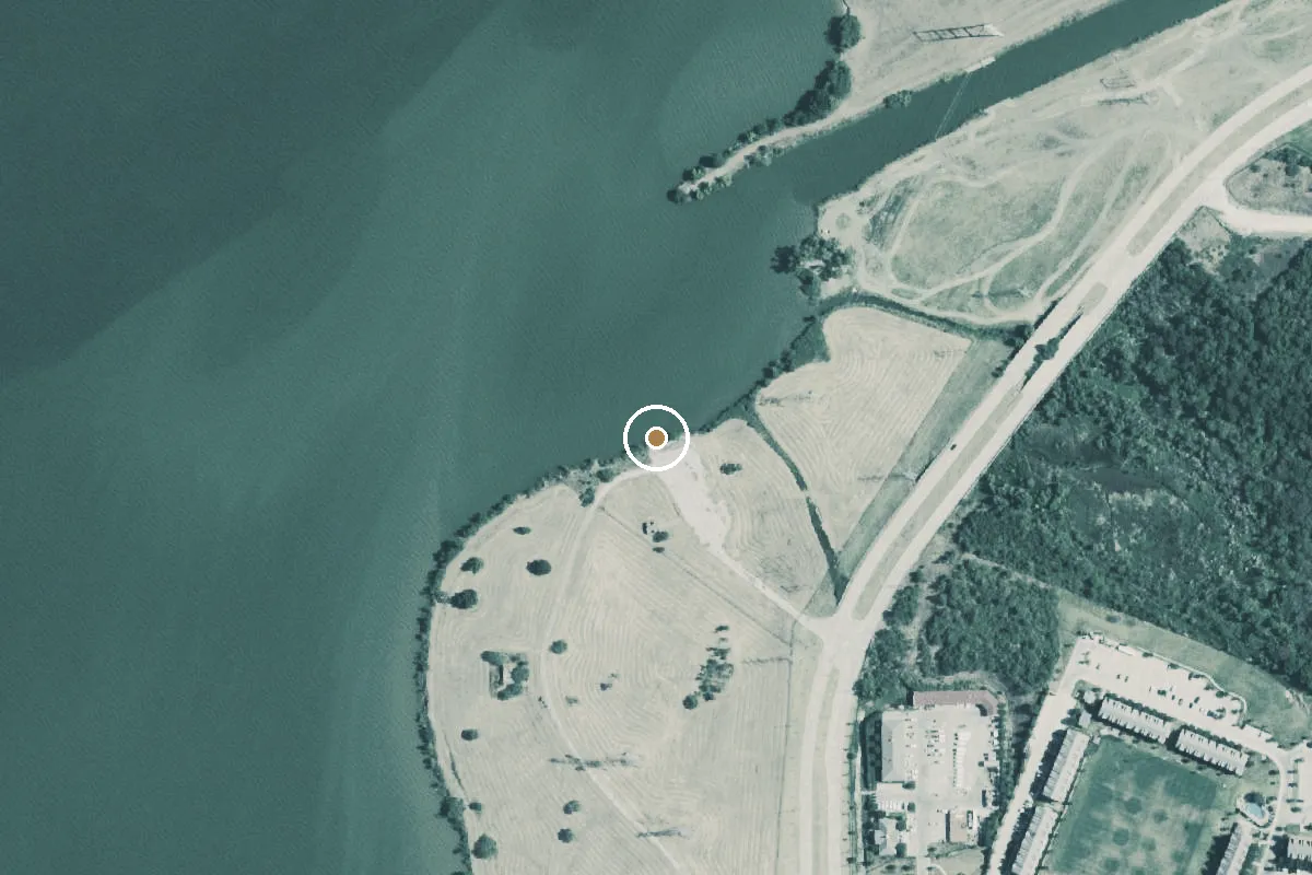 Aerial view of Mountain Valley Park Boat Ramp