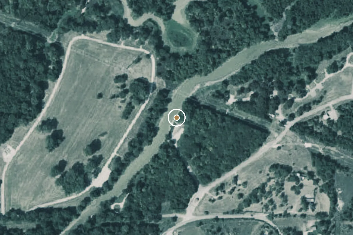 Aerial view of Mustang Park Boat Ramp