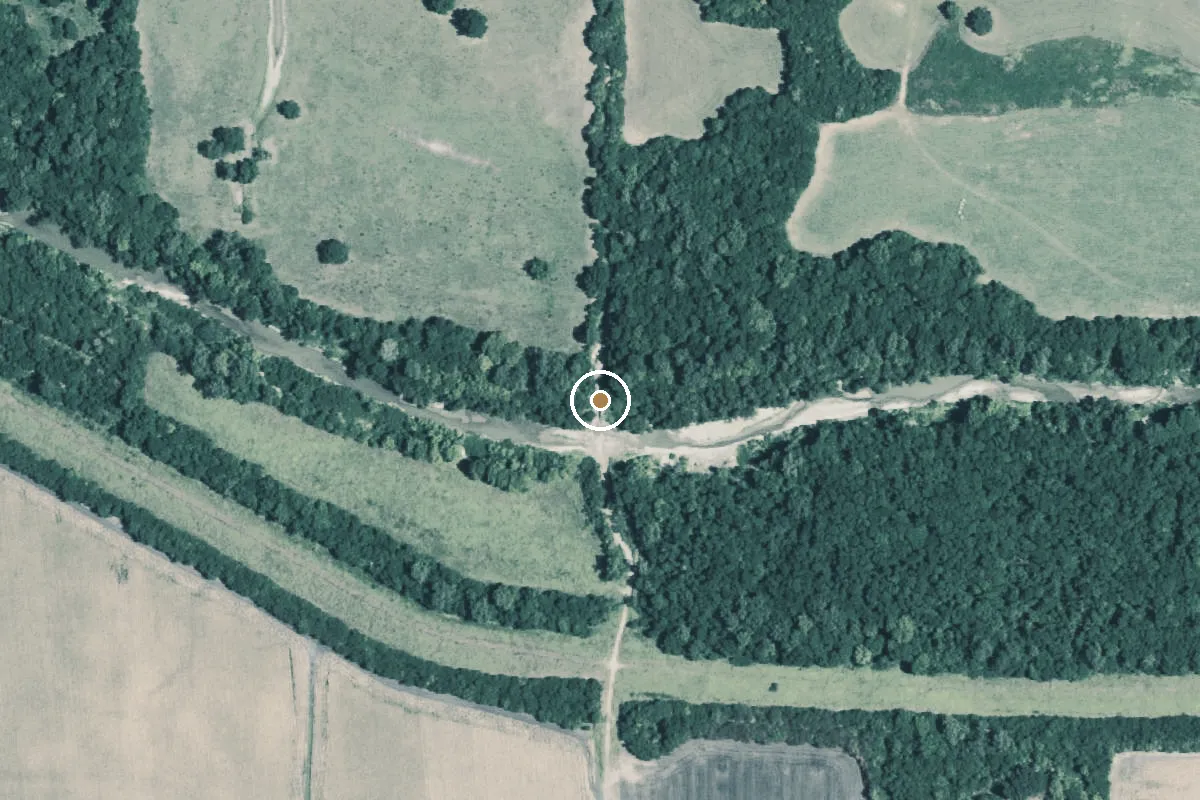 Aerial view of N. Sulphur River Boat Ramp