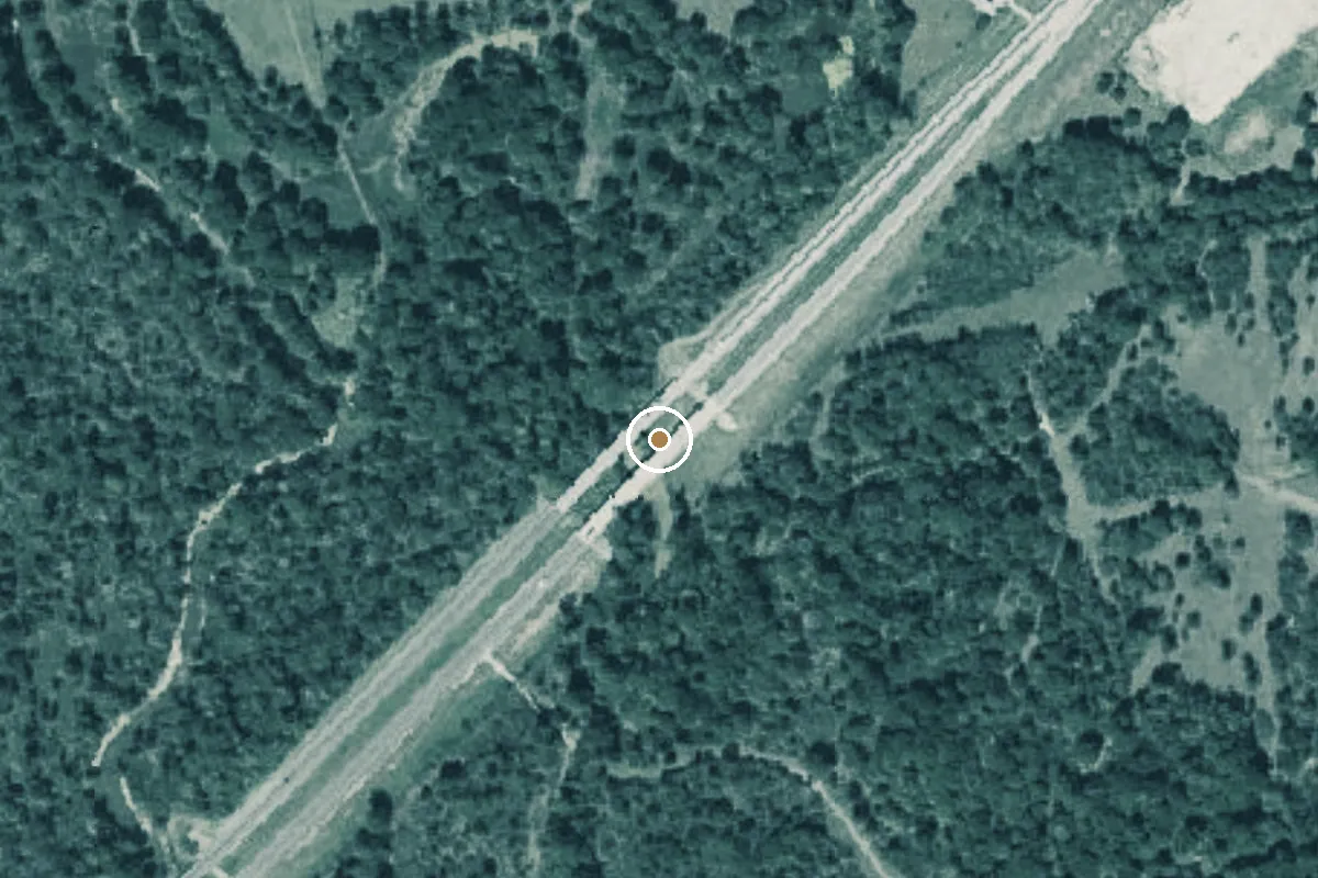 Aerial view of Navasota River Boat Ramp