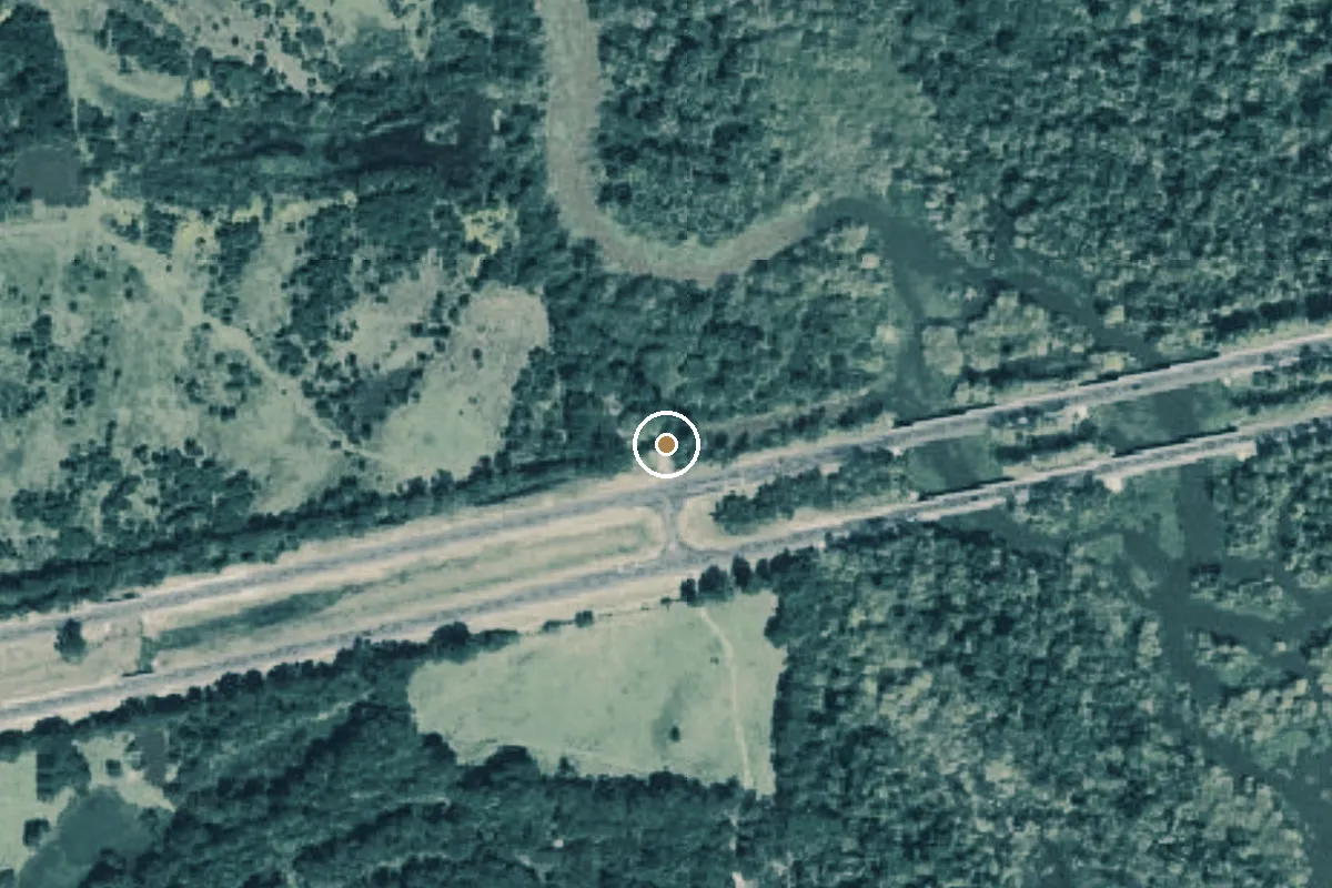 Aerial view of Neches River Boat Ramp