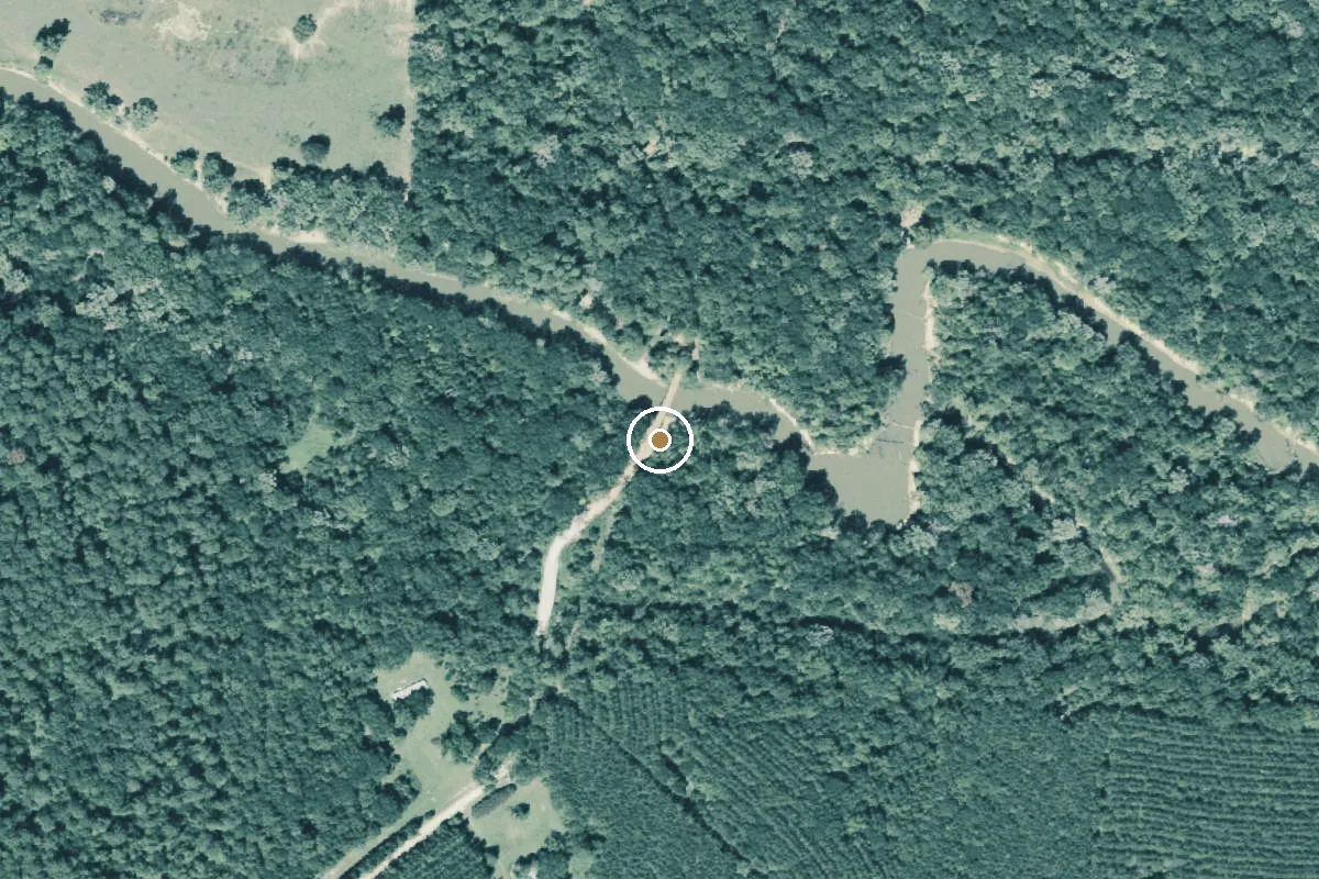 Aerial view of Neches River Boat Ramp