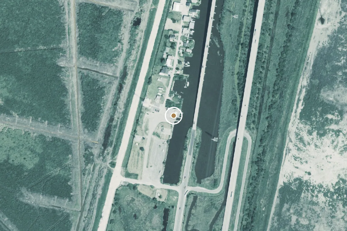 Aerial view of Neches River Boat Ramp