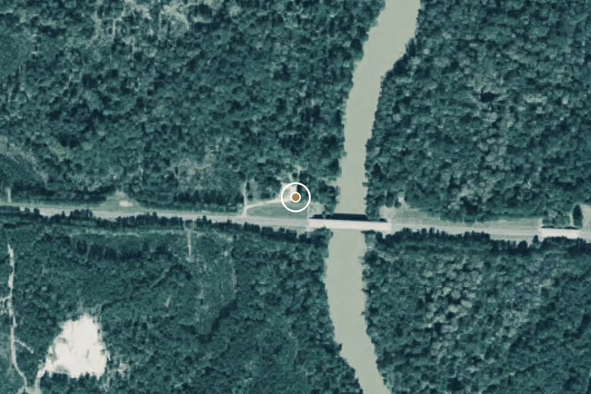 Aerial view of Neches River Boat Ramp