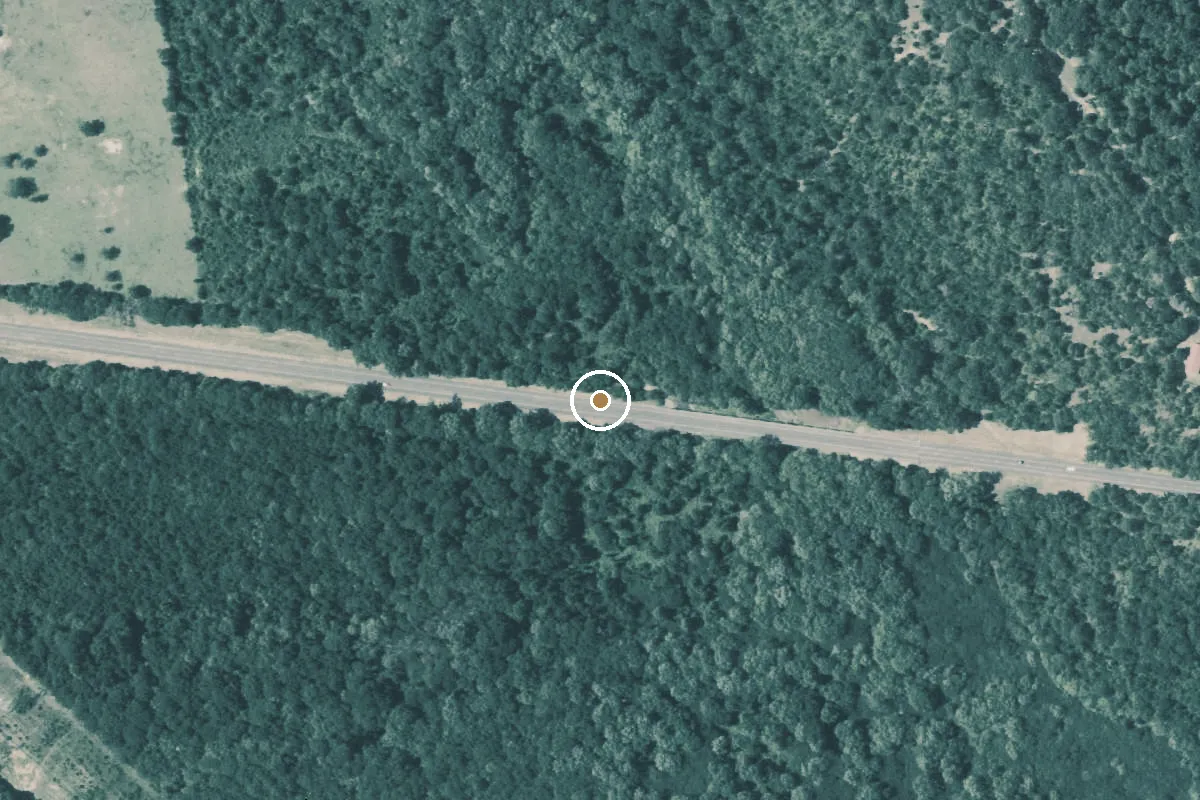 Aerial view of Neches River Boat Ramp