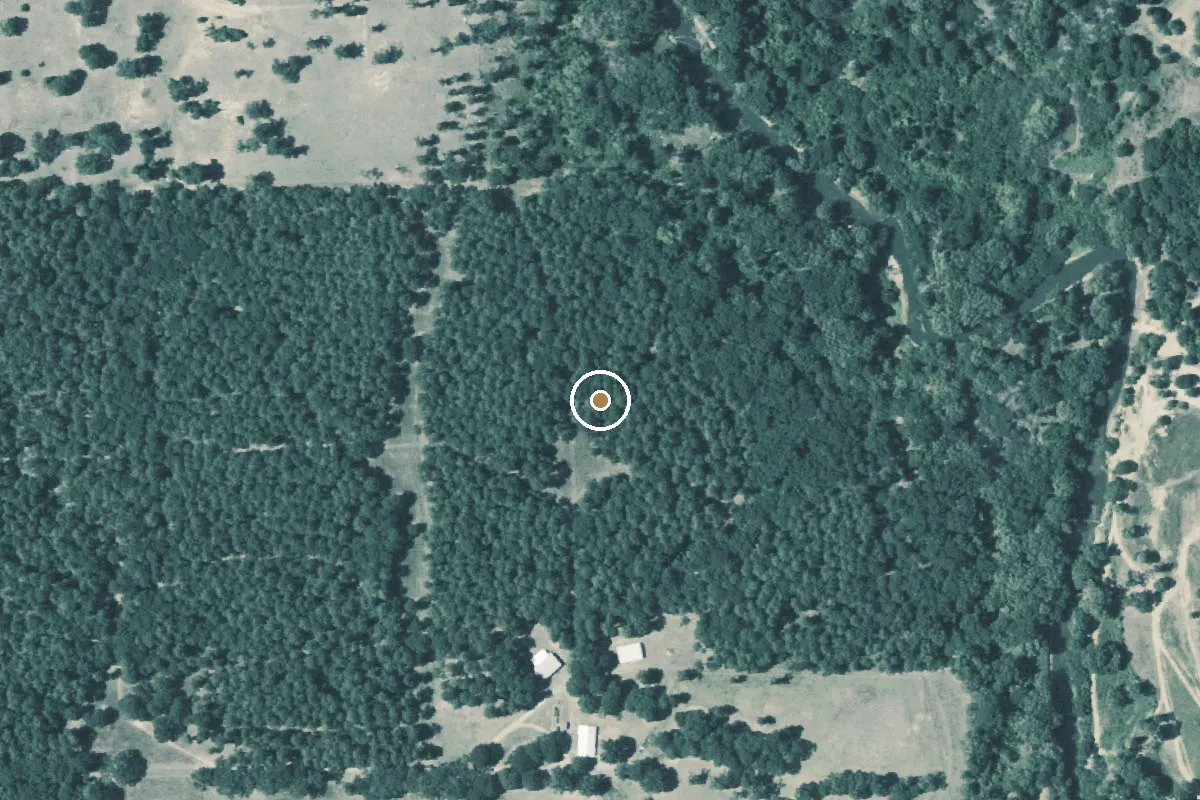 Aerial view of Neches River Boat Ramp