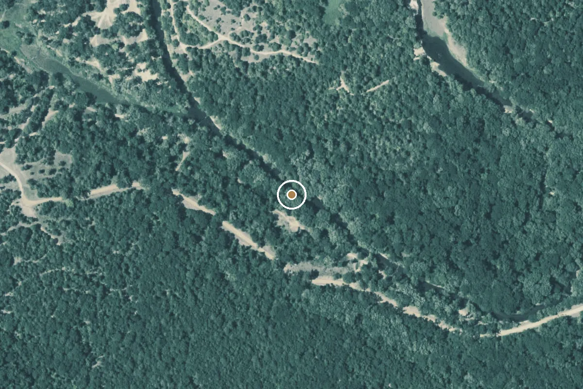 Aerial view of Neches River Boat Ramp