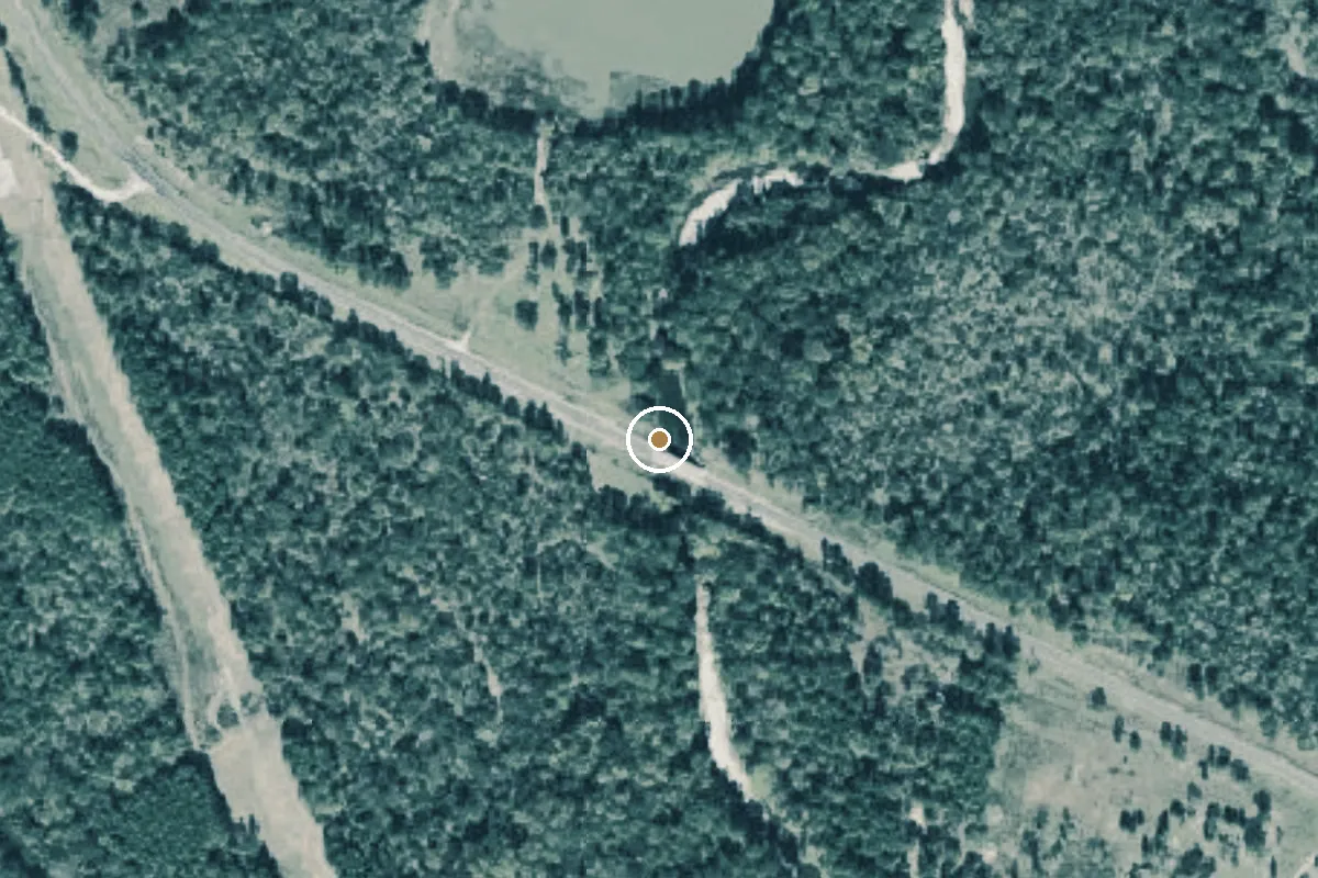 Aerial view of Nelson Creek Boat Ramp
