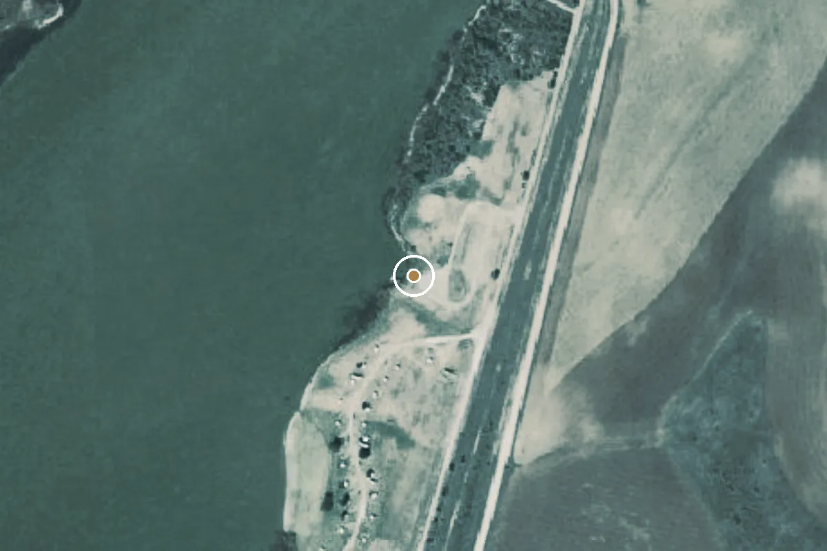 Aerial view of New Ballinger City Park Ramp Boat Ramp