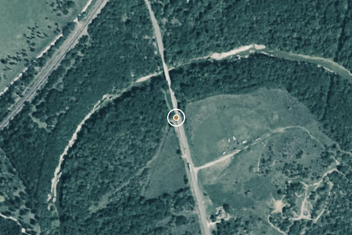 Aerial view of Nolan River Boat Ramp