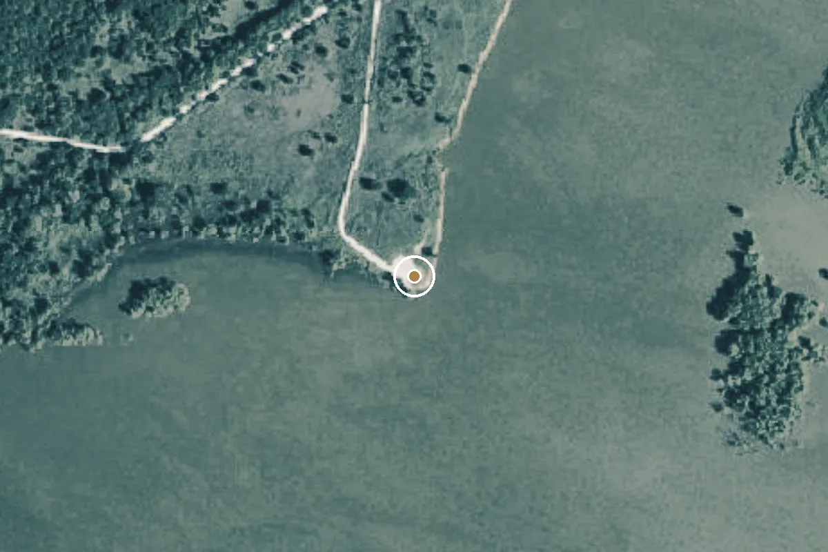 Aerial view of Nolan River Park Boat Ramp