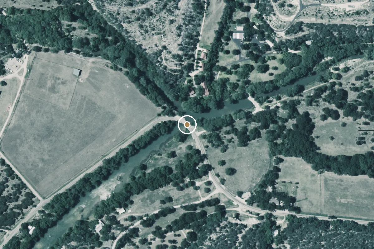 Aerial view of North Fork Guadalupe Boat Ramp