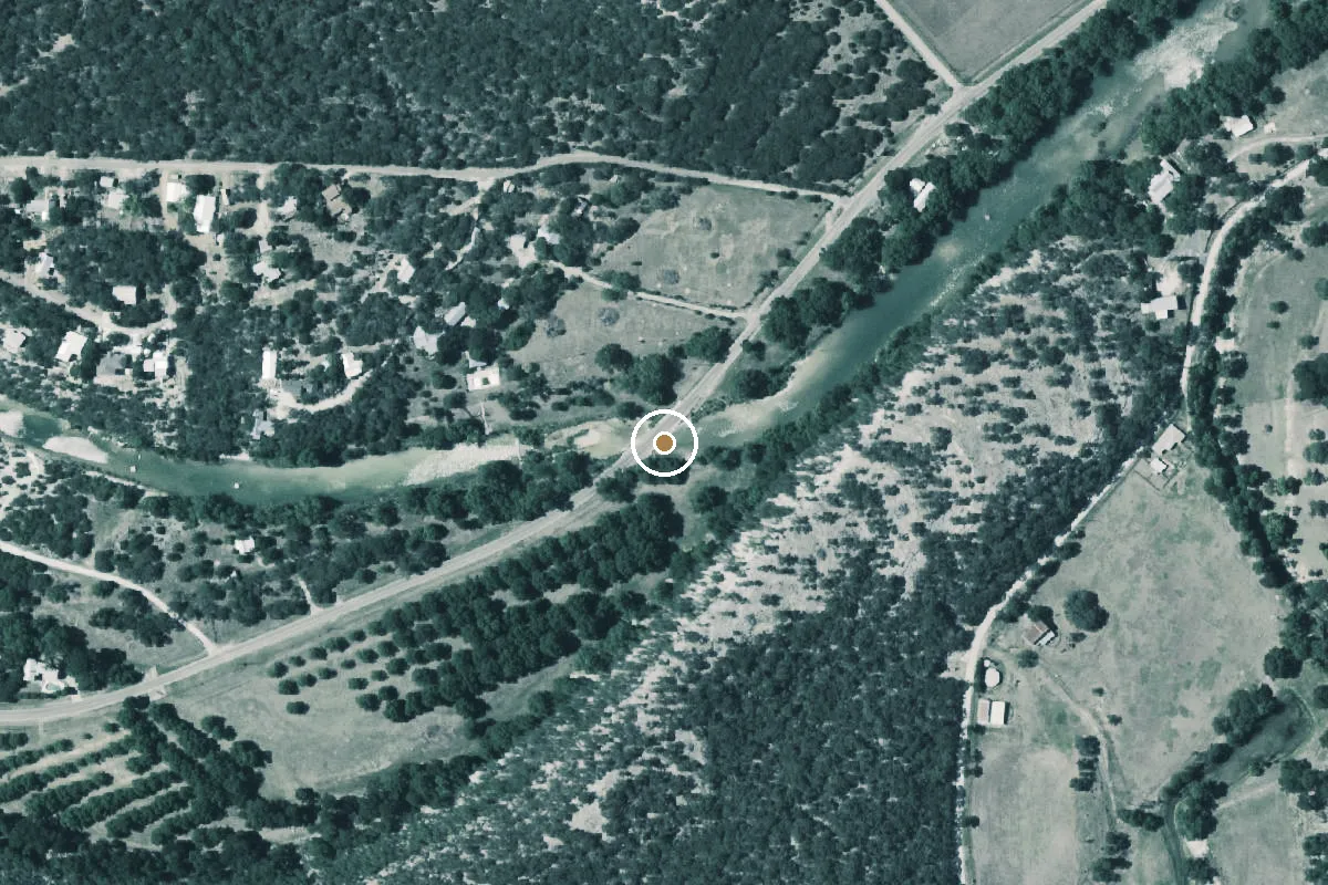 Aerial view of North Fork Guadalupe Boat Ramp