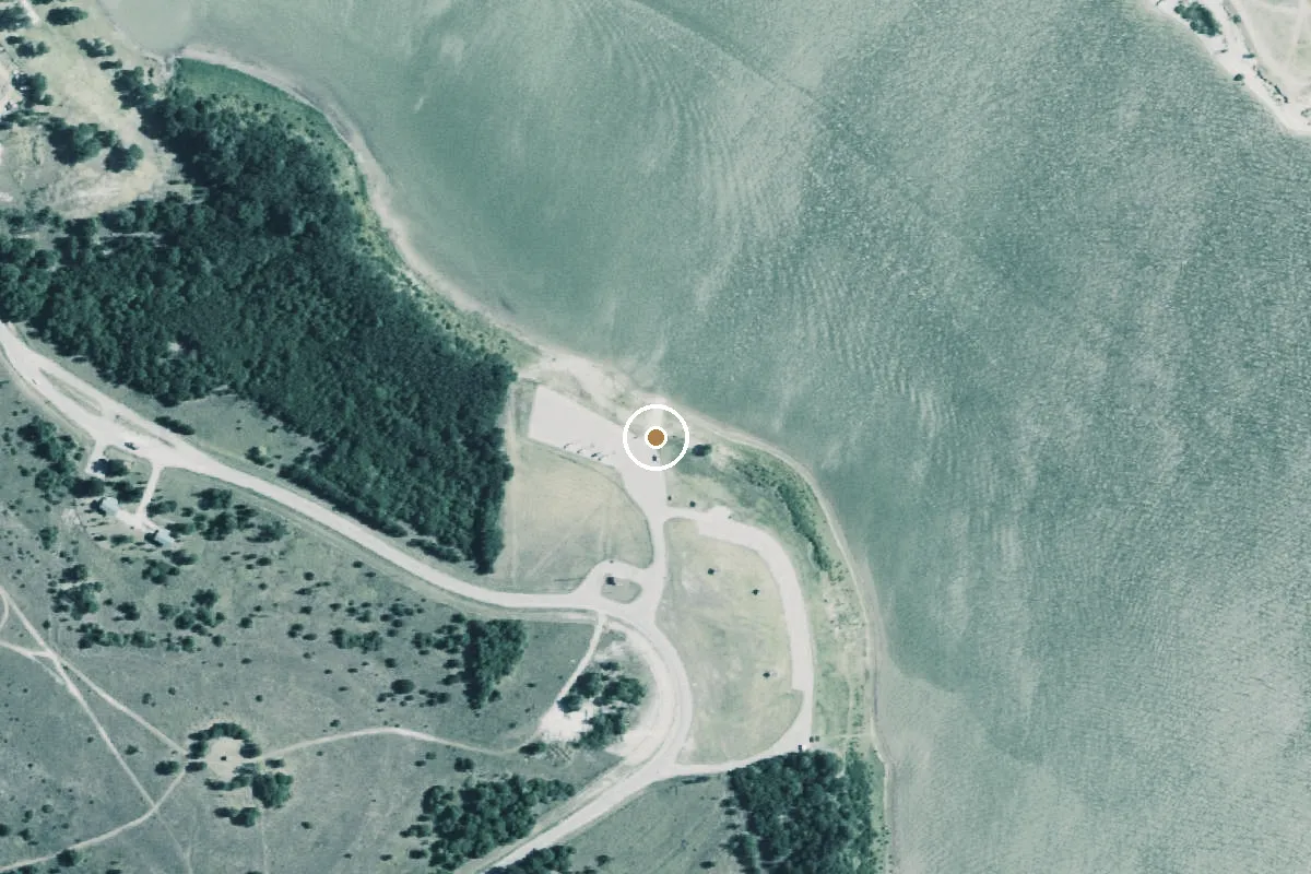 Aerial view of North Holiday Park Boat Ramp