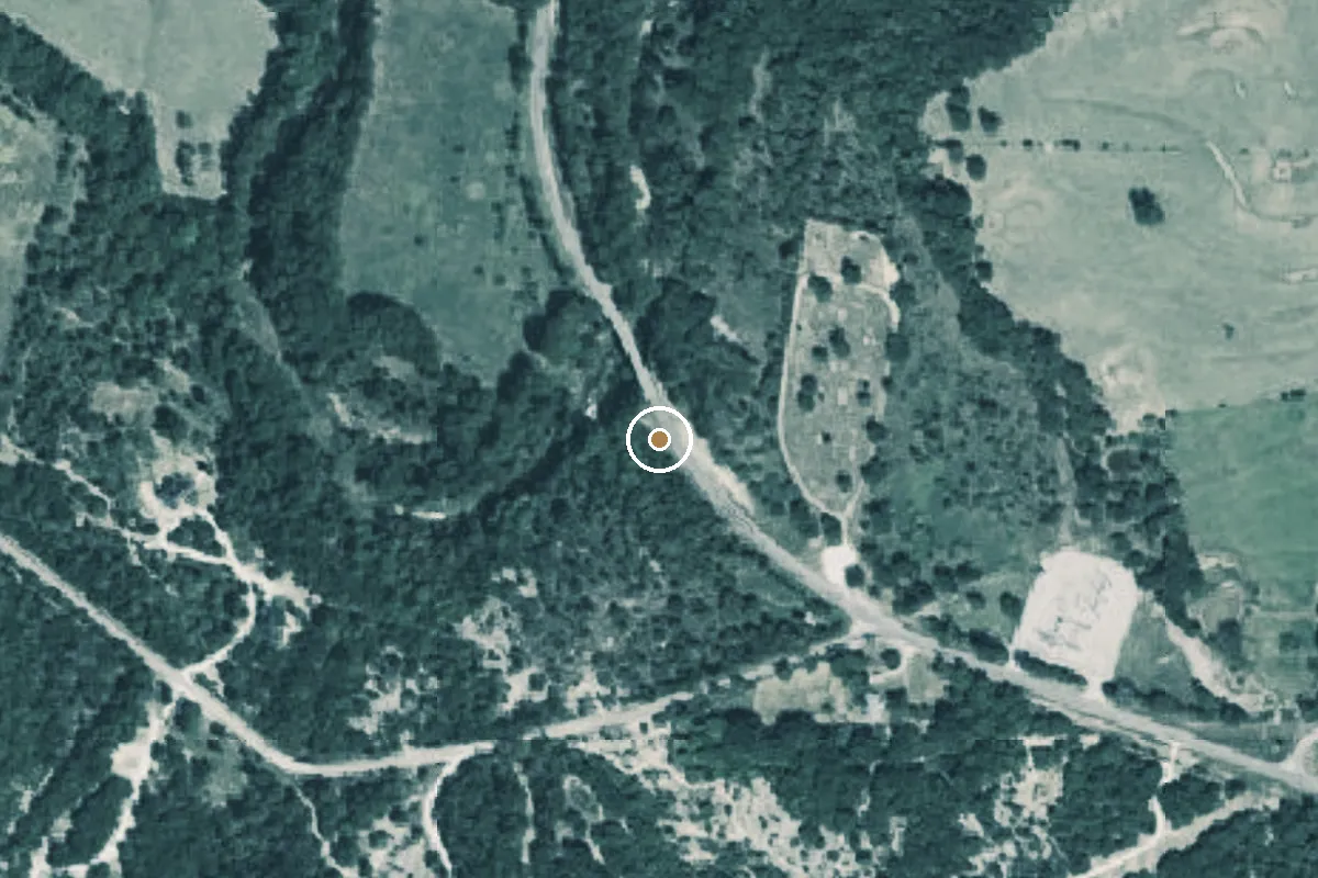 Aerial view of North Paluxy River Boat Ramp