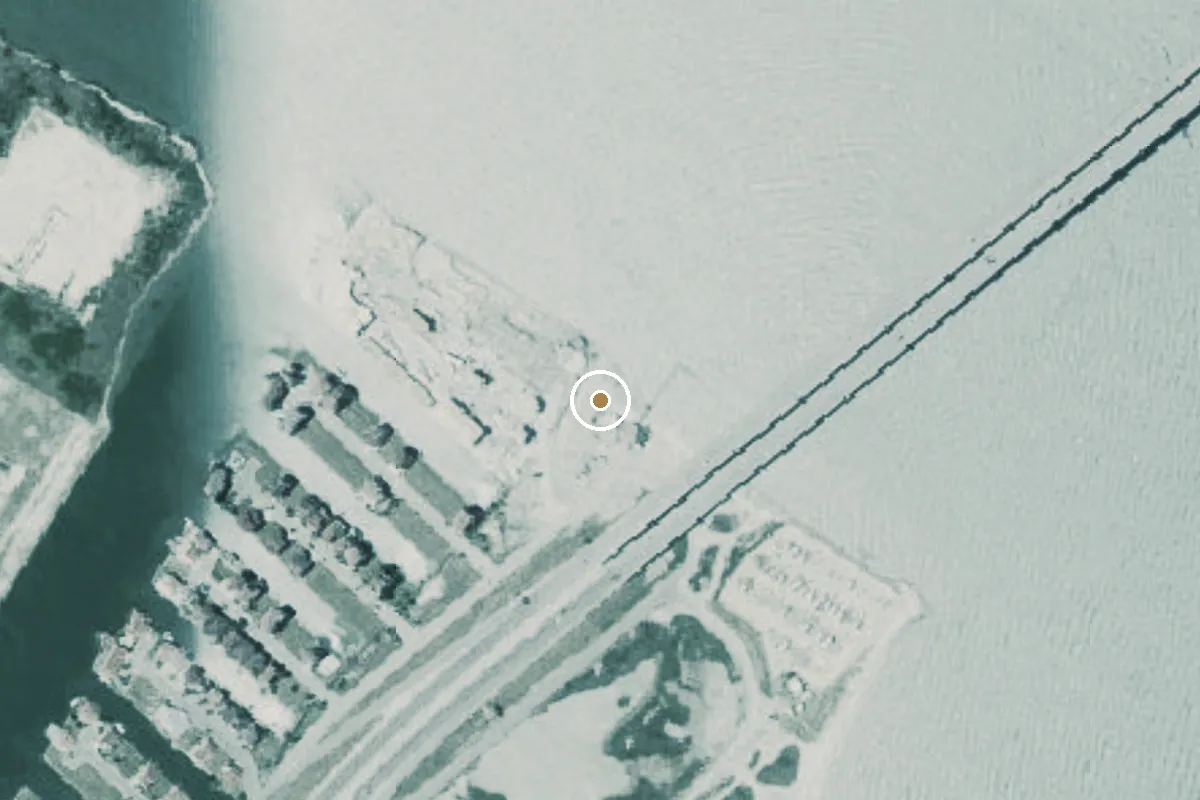 Aerial view of Nueces Bay Boat Ramp