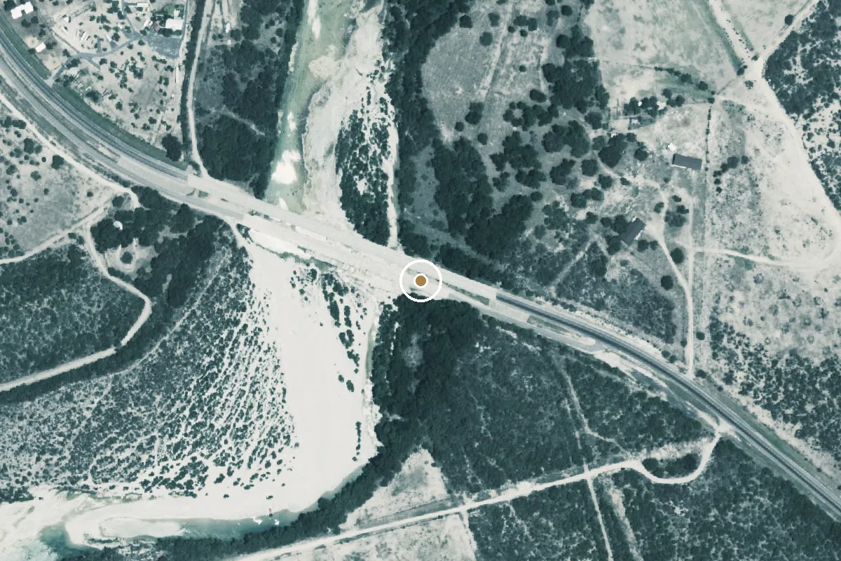 Aerial view of Nueces Boat Ramp