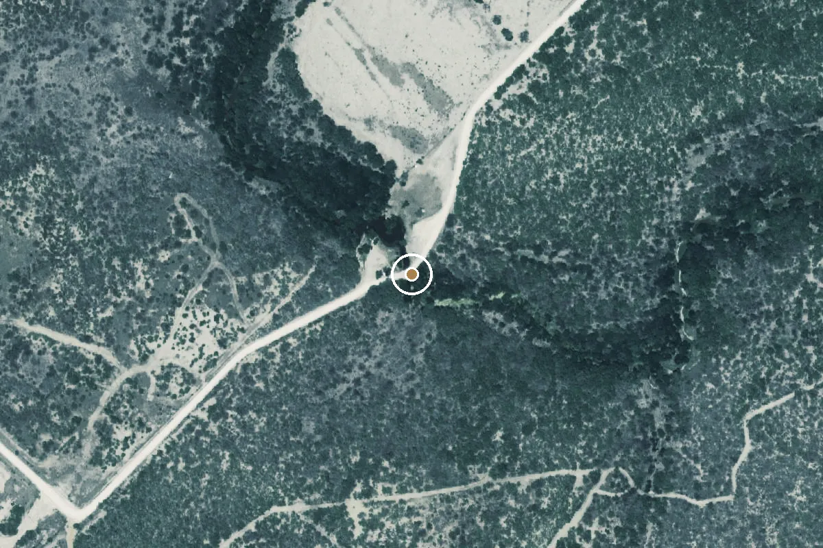 Aerial view of Nueces River Boat Ramp