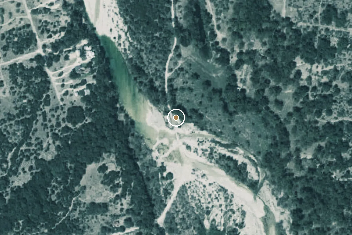 Aerial view of Nueces River Boat Ramp